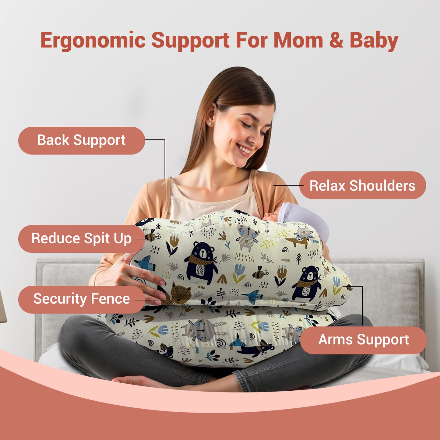 Off White Feeding Pillow
