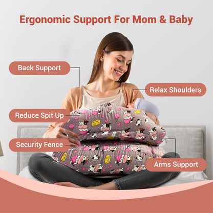 Pink Colour Feeding Pillow