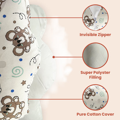 White Bear Feeding Pillow