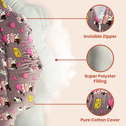 Pink Colour Feeding Pillow