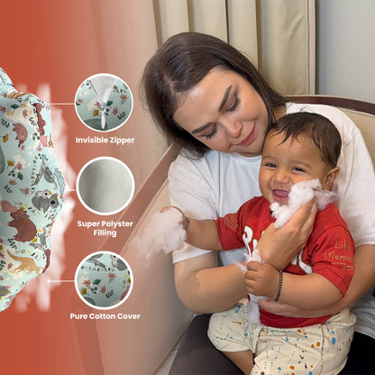 Green Colour Feeding Pillow
